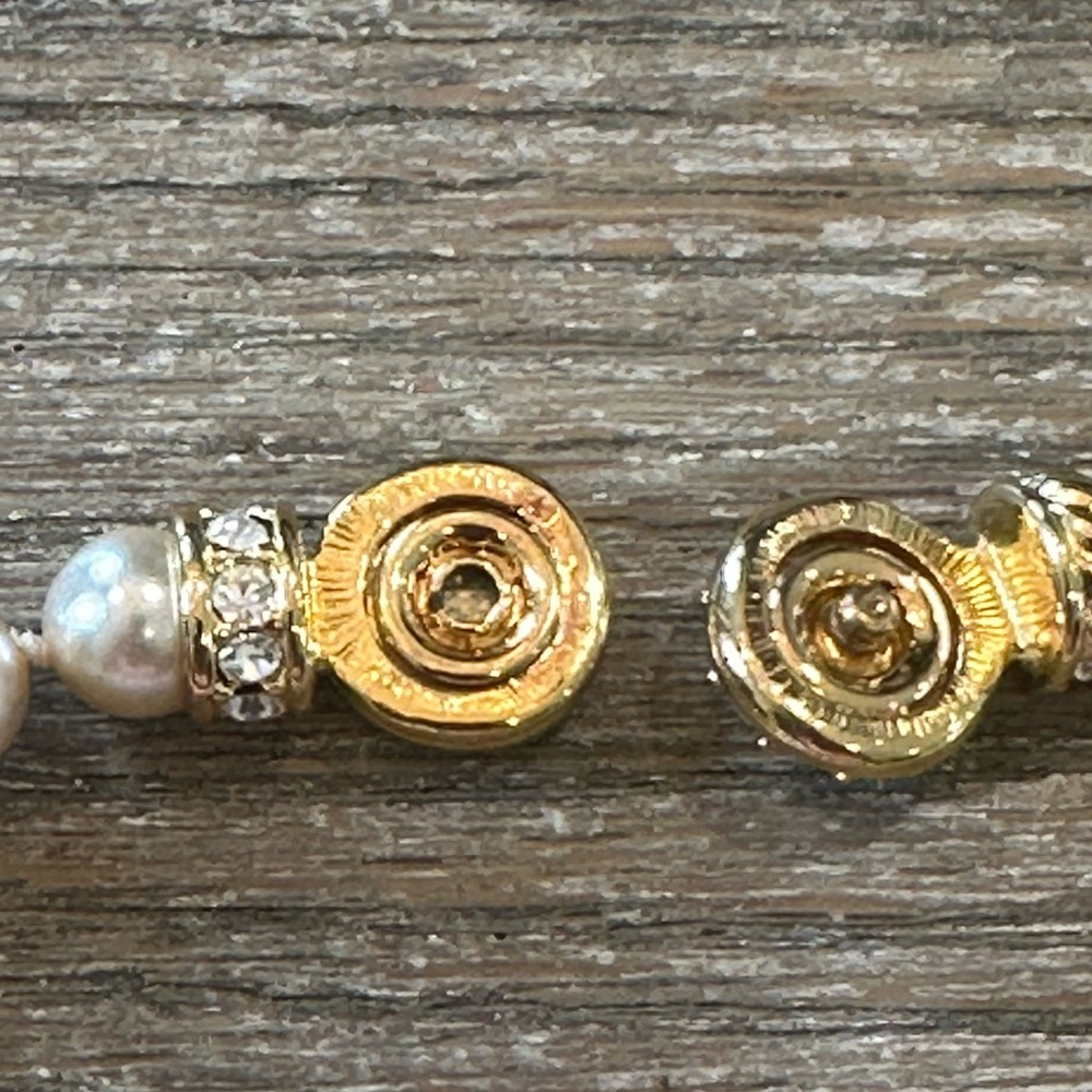 Nolan Miller Gold and Faux Pearl 18” Necklace - Picture 4 of 6
